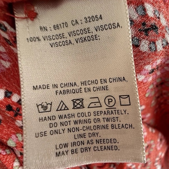 Anthropologie Maeve Daisy Midi Shirtdress Red size 14 Asymmetrical Hem - Picture 9 of 15